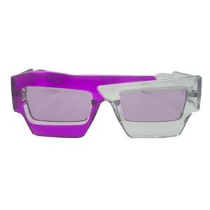 6191 | Purple/Clear Two Tone Wacky Novelty Sunglasses